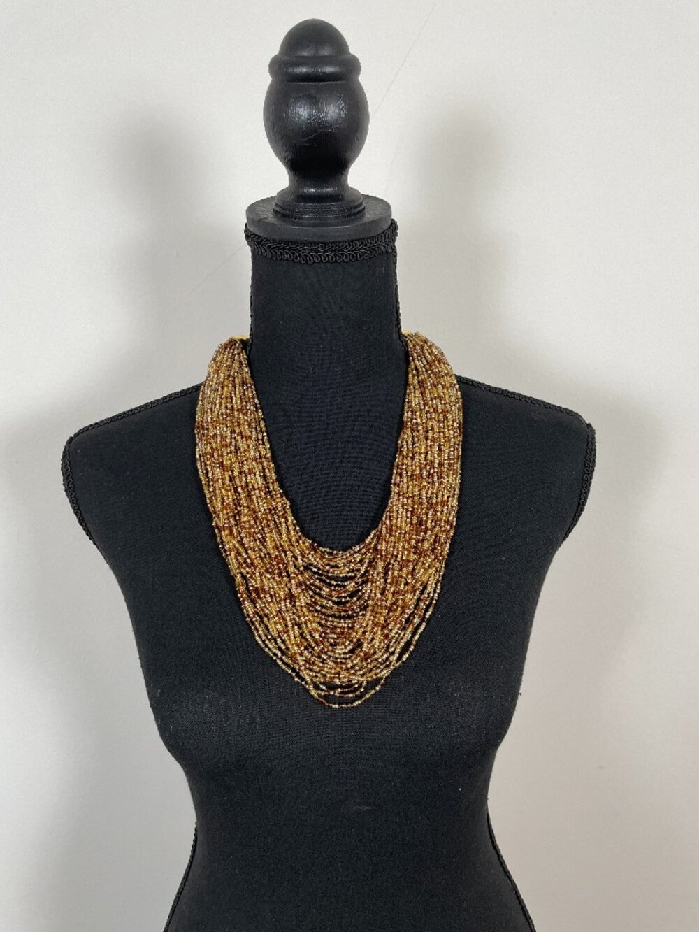 Joan Rivers multi-strand beaded statement necklace